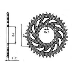 CORONA ACCIAIO SUZUKI (428) 53 D