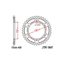 CORONA ACCIAIO YAMAHA (428) 51 D