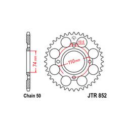 CORONA ACCIAIO YAMAHA (530) 41 D