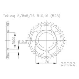 CORONA ALLUMINIO APRILIA (525) 41 D