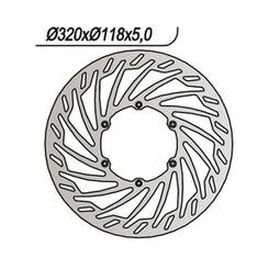 DISCO FRENO ANT. 320-118-5-6-6,5 FISSO TURBINA