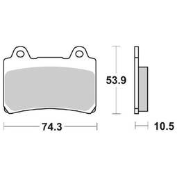 CP.PAST. FRENO ANT. YAMAHA FZR750-1000 ANT