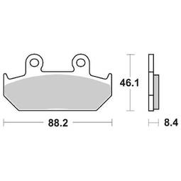 CP.PAST. FRENO ANT. HONDA CBR600-1000 ANT