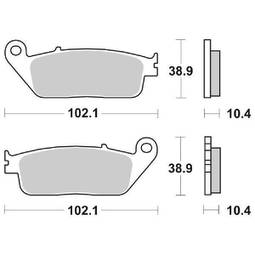 CP.PAST. FRENO ANT. 654-181 SINTER HONDA ST1100