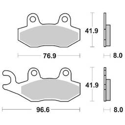 CP.PAST. FRENO ANT.SX 197-611 CT ANT.SUZUKI400BURGMAN K7