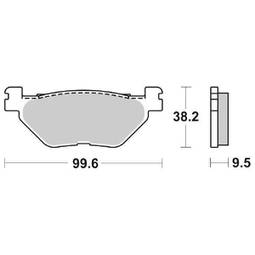 CP.PAST. FRENO POST. POST.YAMAHA FJR 1300