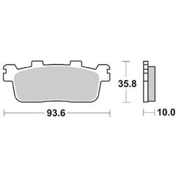 CP.PAST. FRENO POST. 195-863 MS KYMCO 250 PEOPLE S 06/