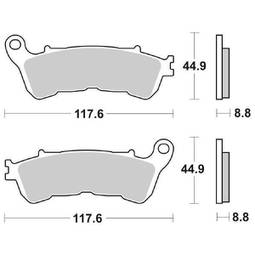 CP.PAST. FRENO POST. 828-192 LS HONDA 1000 CBF ABS 06/